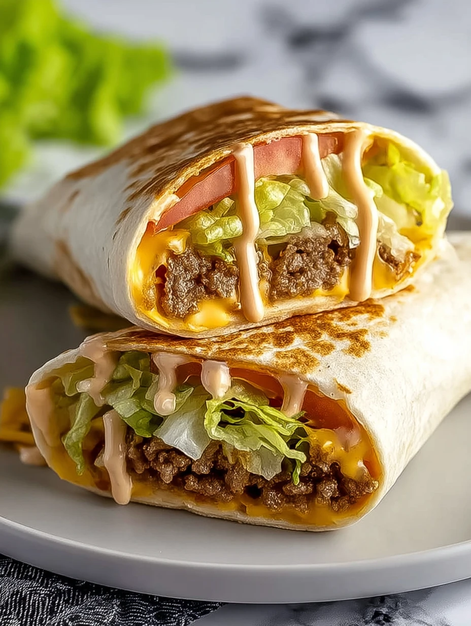 Homemade Big Mac Wraps