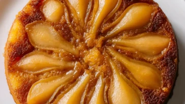 Spiced Pear Upside Down Cake