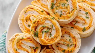 Easy Buffalo Chicken Pinwheels