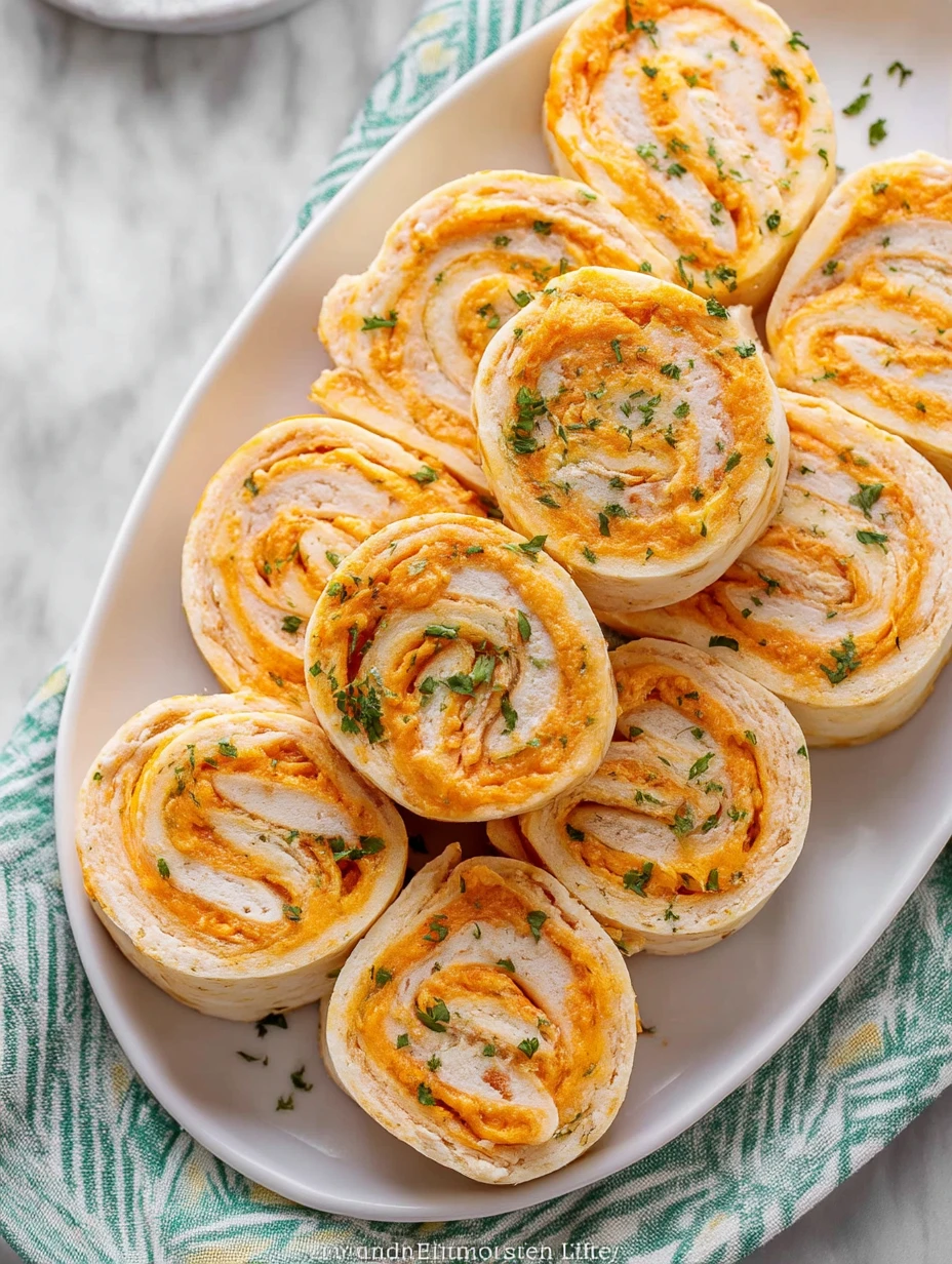 Easy Buffalo Chicken Pinwheels