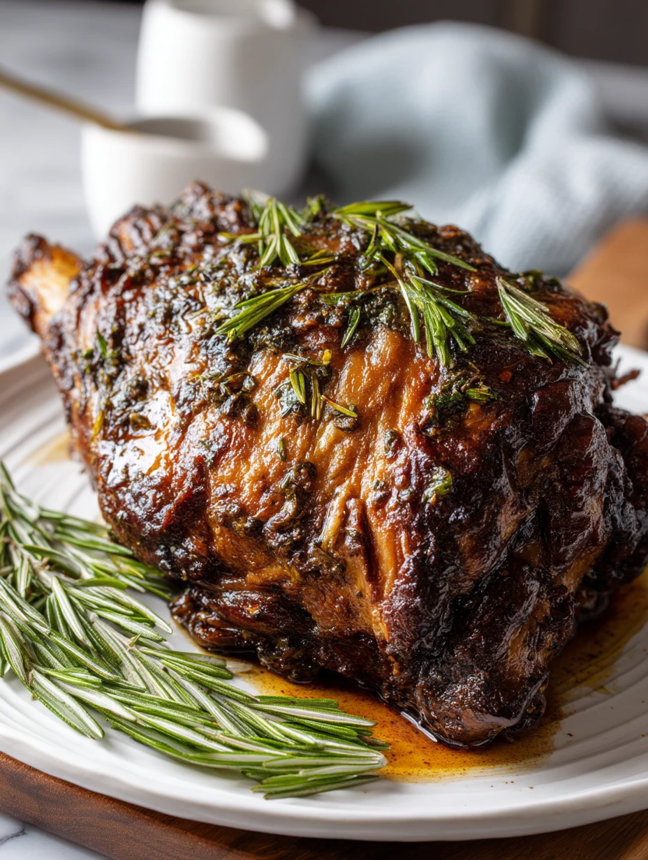 Slow-Roasted Rosemary Lamb Shoulder