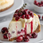 Cranberry White Chocolate Cheesecake