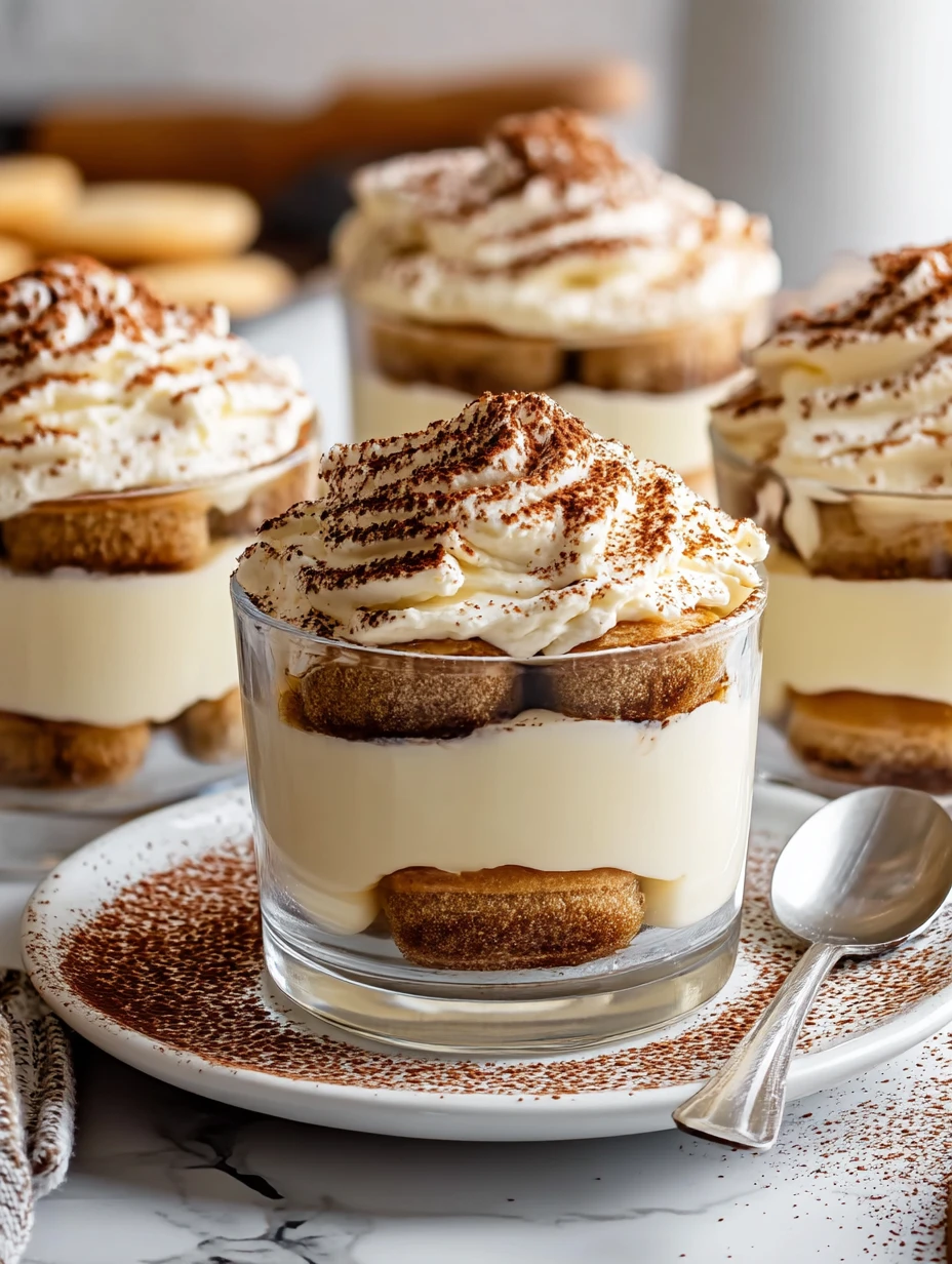 Eggnog Tiramisu Cups