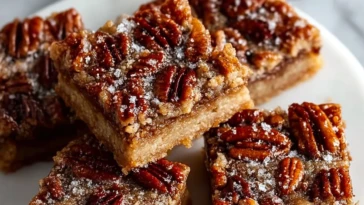 Irresistible Paleo Pecan Pie Bars