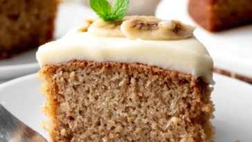 Banana Cake with Cream Cheese Frosting