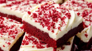 Red Velvet Cookie Bars