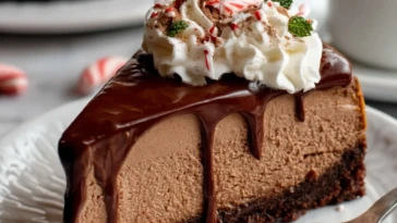Peppermint Mocha Cheesecake