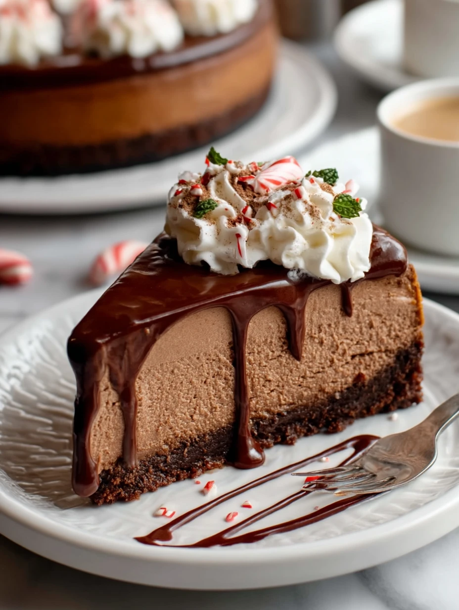 Peppermint Mocha Cheesecake