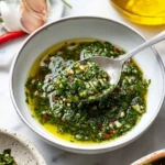 Classic Chimichurri Sauce with Herbs & Garlic