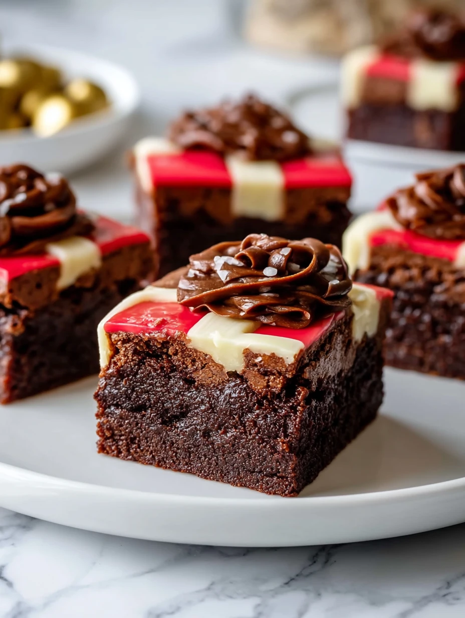Santa Belly Brownies