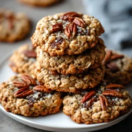 Pecan Pie Oatmeal Cookies
