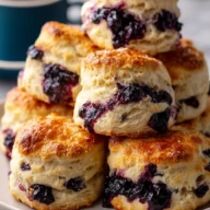 Fluffy Blueberry Biscuits
