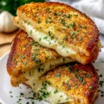 Garlic Bread Grilled Cheese