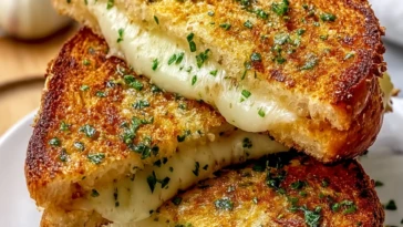 Garlic Bread Grilled Cheese