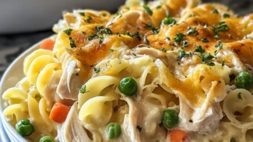 Creamy Million Dollar Chicken Noodle Casserole