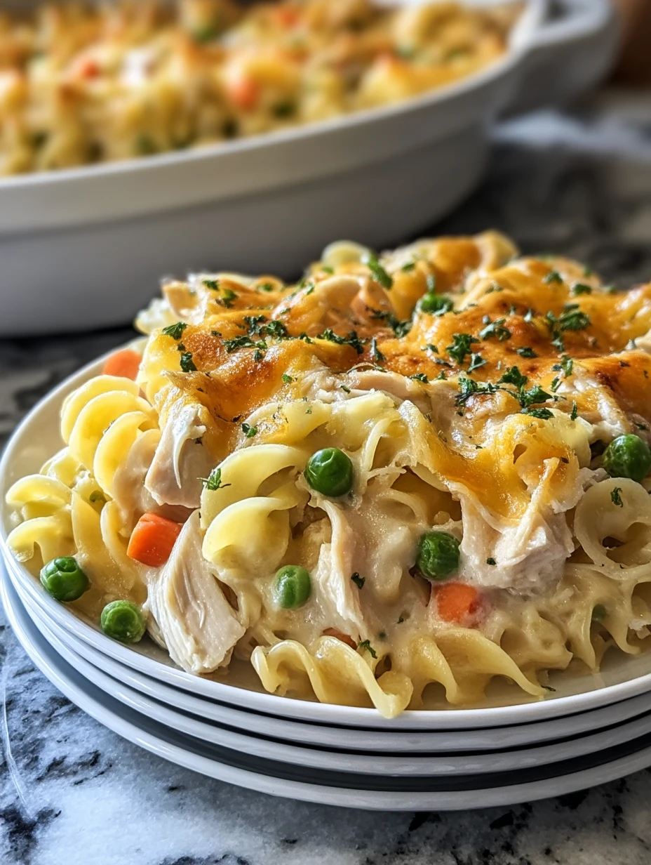 Creamy Million Dollar Chicken Noodle Casserole