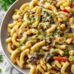 Philly Cheesesteak Pasta