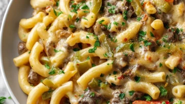 Philly Cheesesteak Pasta