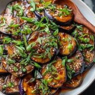 Irresistible Sticky Garlic Eggplant