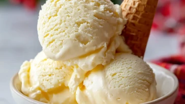 Boozy Eggnog Ice Cream