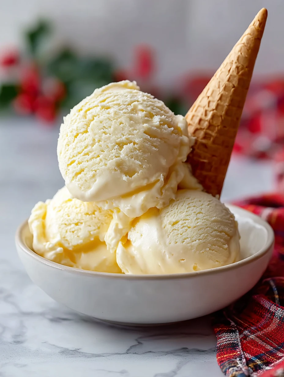 Boozy Eggnog Ice Cream