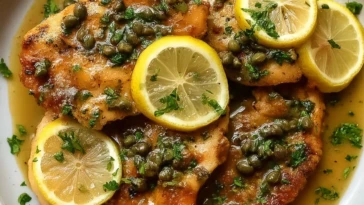 Garlic Crockpot Chicken Piccata