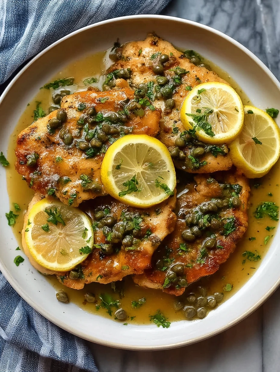 Garlic Crockpot Chicken Piccata