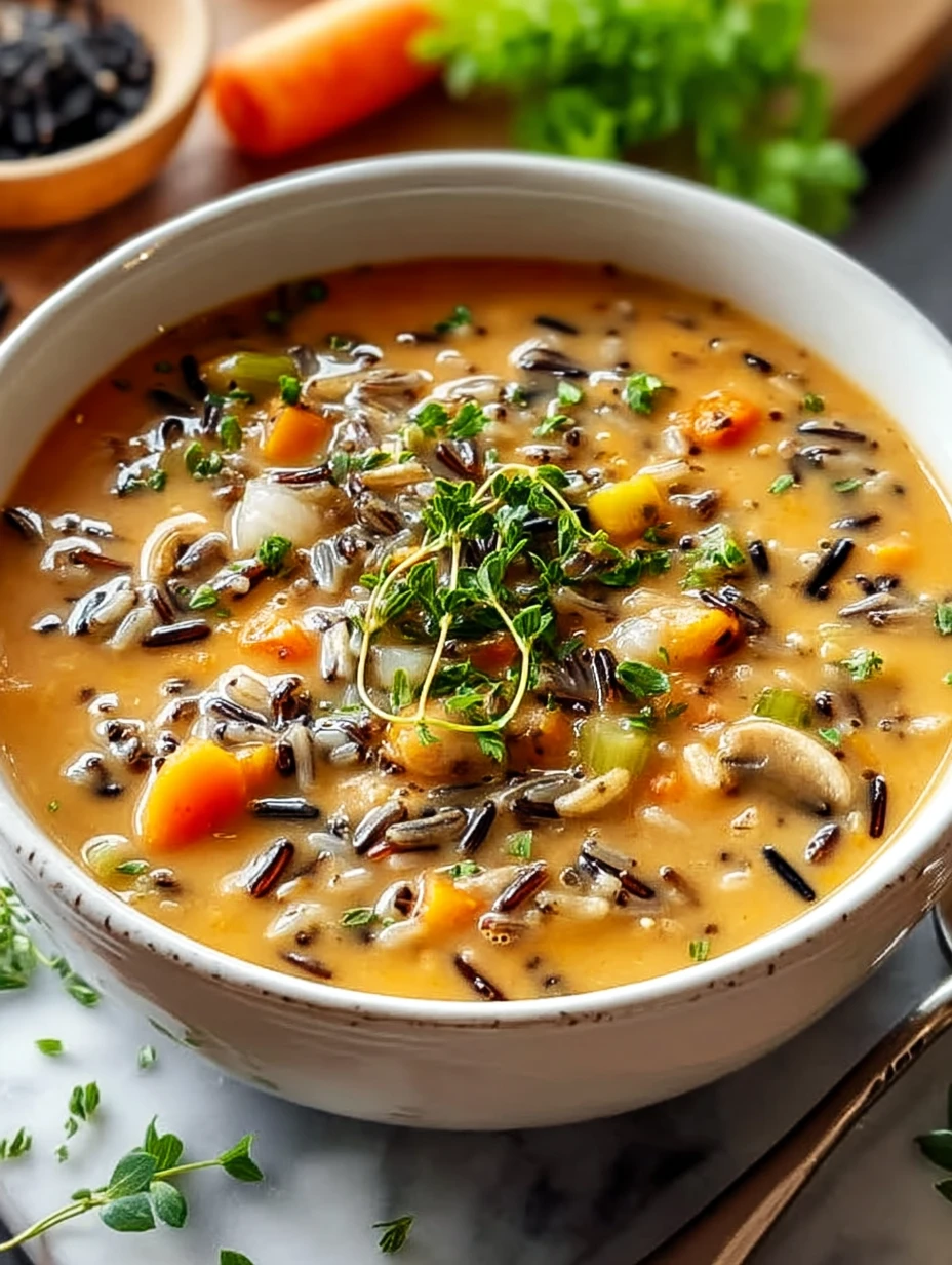 Cozy Autumn Wild Rice Soup