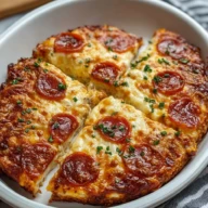 Easy Pizza Cottage Cheese Bake
