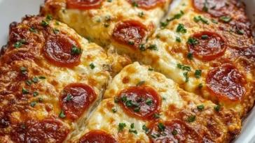 Easy Pizza Cottage Cheese Bake