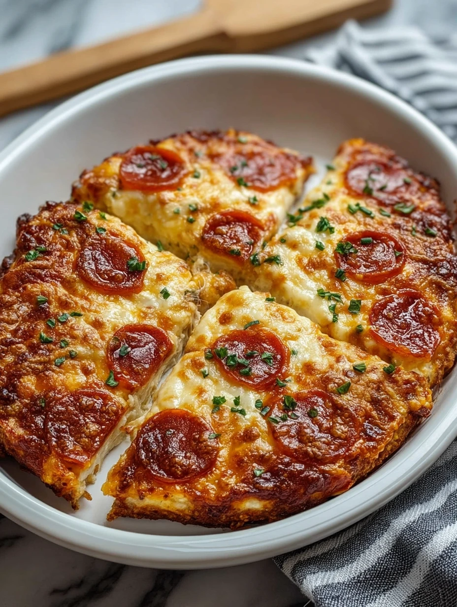 Easy Pizza Cottage Cheese Bake