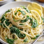 Quick 10-Minute Lemon Ricotta Pasta with Spinach