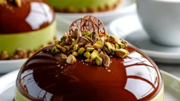Pistachio Praline Entremet