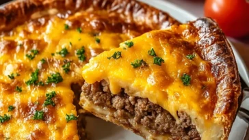 One Pan Cheeseburger Pie Dinner
