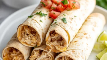 Crockpot Chicken Taquitos