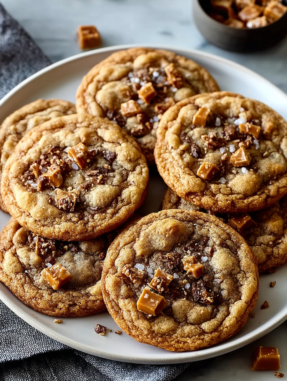Brown Butter Toffee Cookies