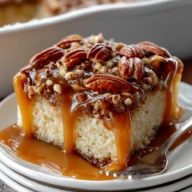 Butter Pecan Praline Poke Cake