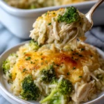Cheesy Broccoli Chicken and Rice Casserole