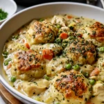 Comforting Chicken And Dumplings With Biscuits