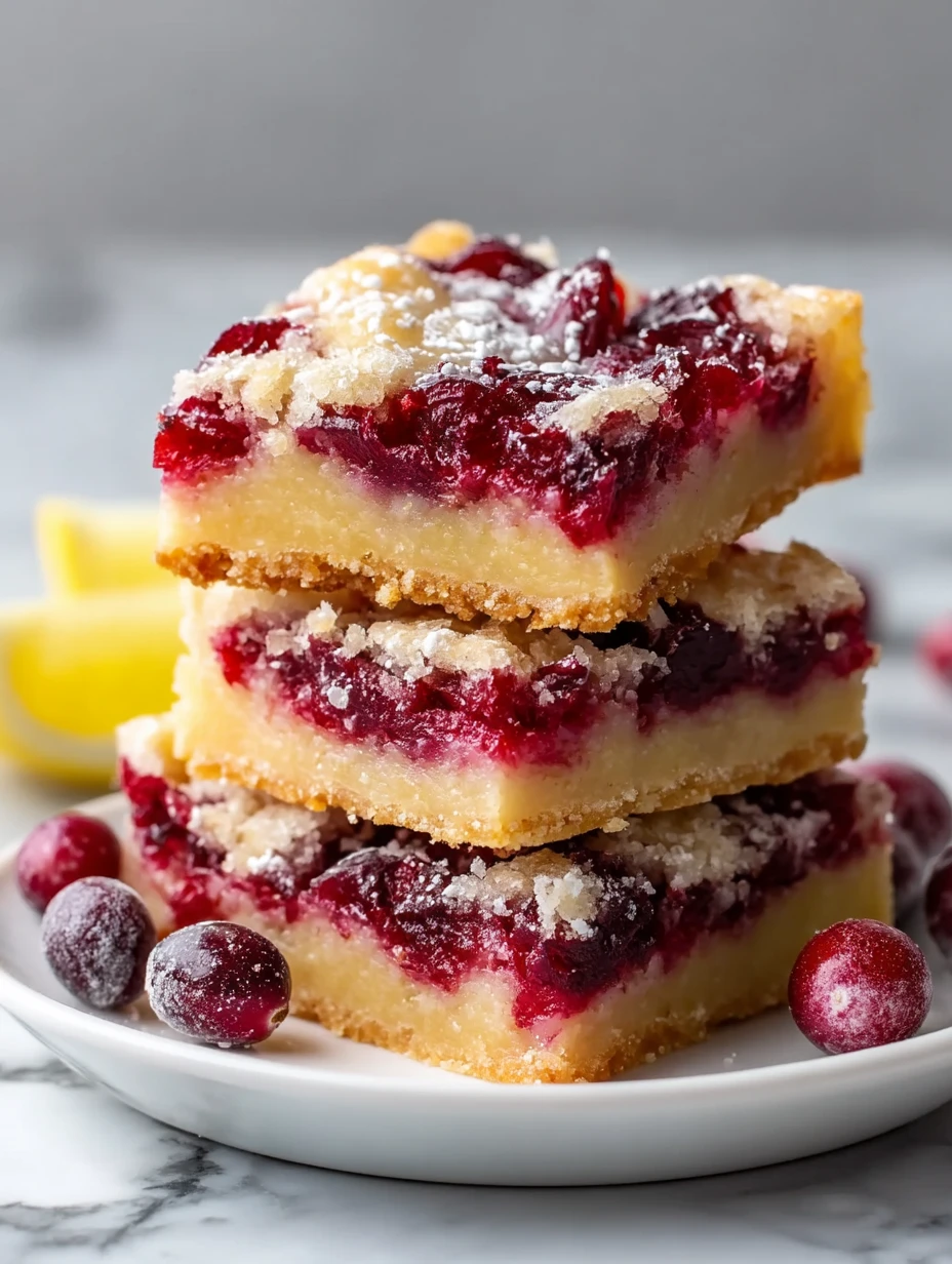 Cranberry Lemon Bars