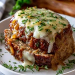 Crockpot French Onion Meatloaf