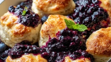 Delicious Blueberry Butter Swim Biscuits