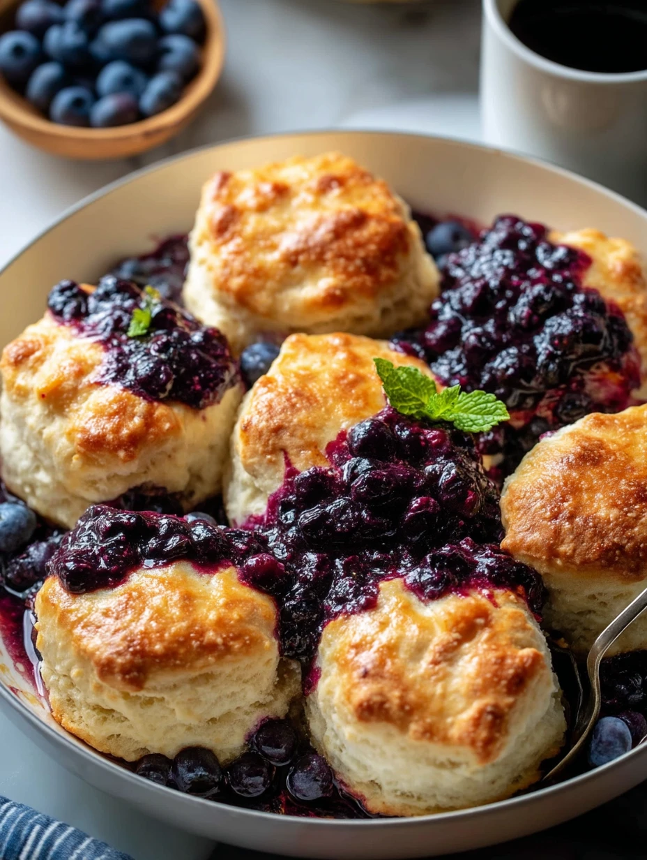Delicious Blueberry Butter Swim Biscuits
