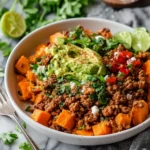 Delicious Ground Turkey Sweet Potato Bowl