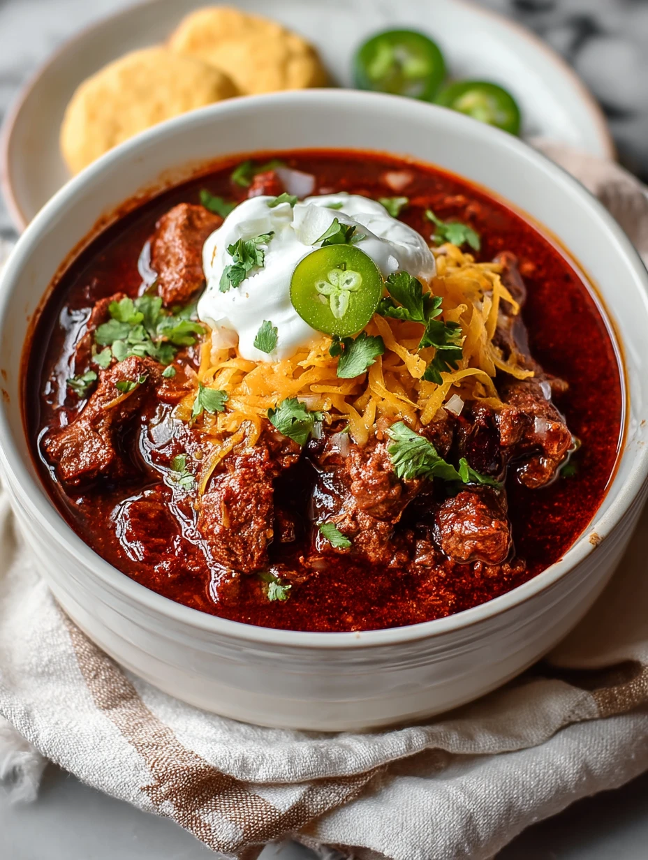 Easy Crockpot Chili Colorado
