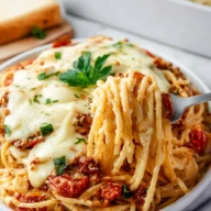 Easy TikTok Alfredo Spaghetti