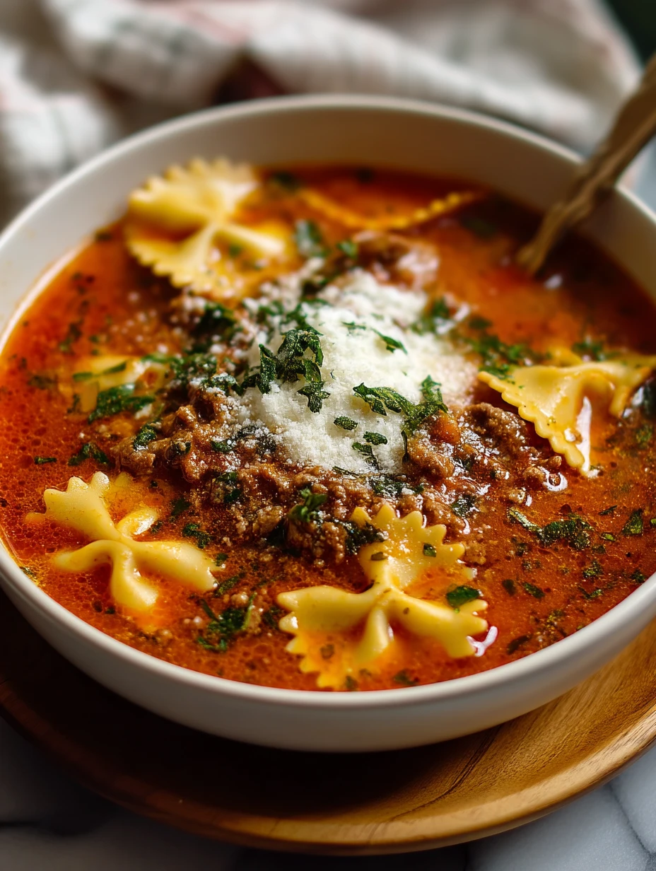 Homemade Lasagna Soup