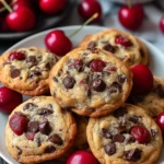 Maraschino Cherry Chocolate Chip Cookies
