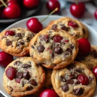 Maraschino Cherry Chocolate Chip Cookies