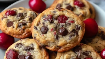 Maraschino Cherry Chocolate Chip Cookies